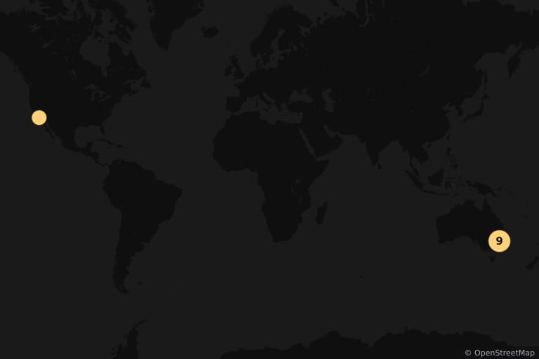 Map of the filming locations of Son of the Mask (2005)