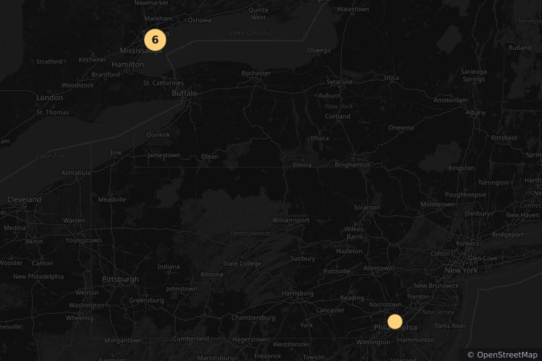 Map of the filming locations of Spiral: From the Book of Saw (2021)