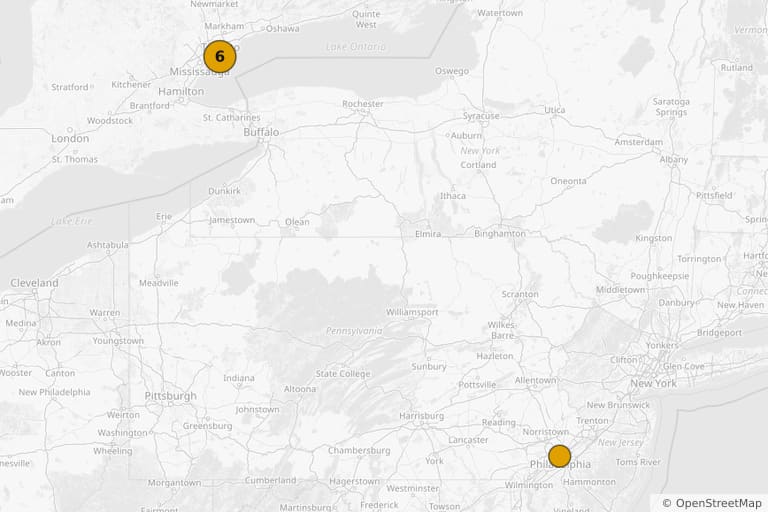 Map of the filming locations of Spiral: From the Book of Saw (2021)