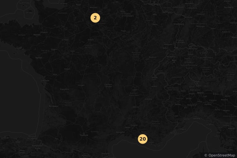 Carte des lieux de tournage de Taxi (1998)