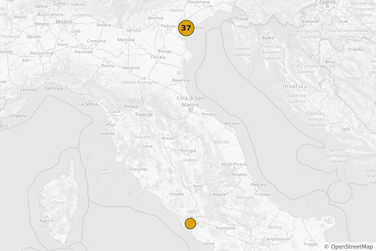 Mappa dei luoghi delle riprese di Cortesie per gli ospiti (1990)