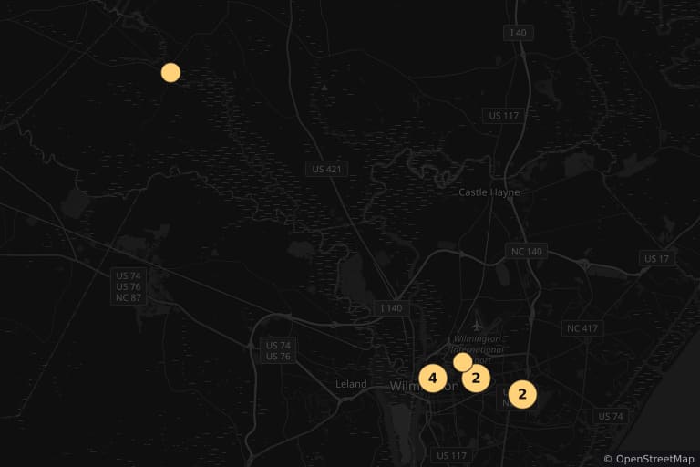 Mapa de los lugares de rodaje de Expediente Warren (2013)