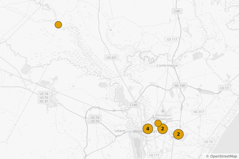 Mapa de los lugares de rodaje de Expediente Warren (2013)