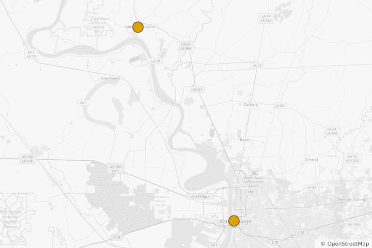 Mapa de los lugares de rodaje de Las últimas supervivientes (2015)