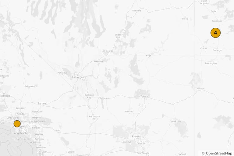 Mapa miejsc kręcenia filmu Nienawistna ósemka (2015)