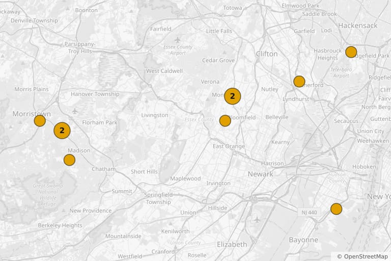 Mapa miejsc kręcenia filmu The Housemaid (2025)
