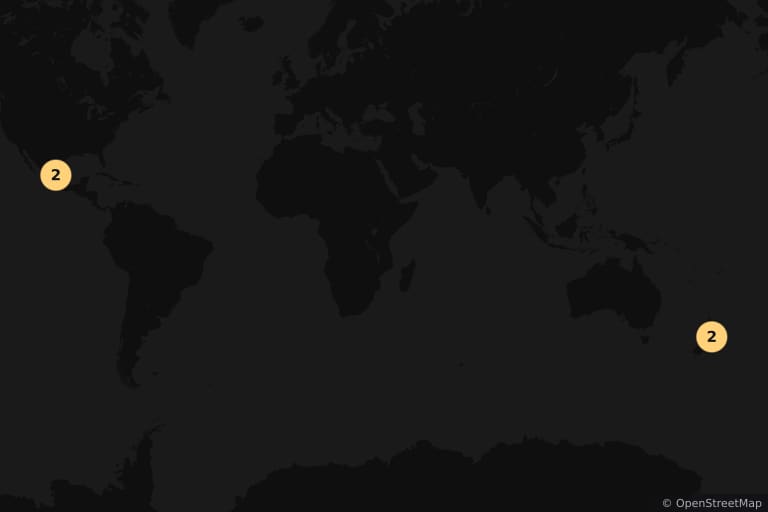 Mapa dos locais de filmagem de A Lenda do Zorro (2005)
