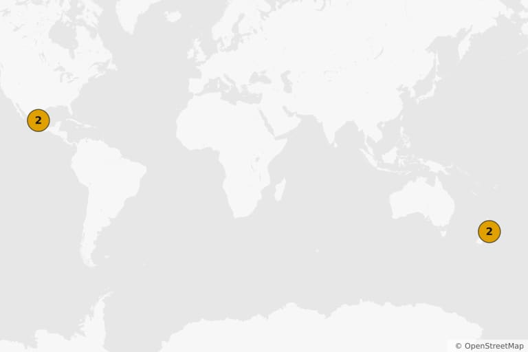 Mapa dos locais de filmagem de A Lenda do Zorro (2005)