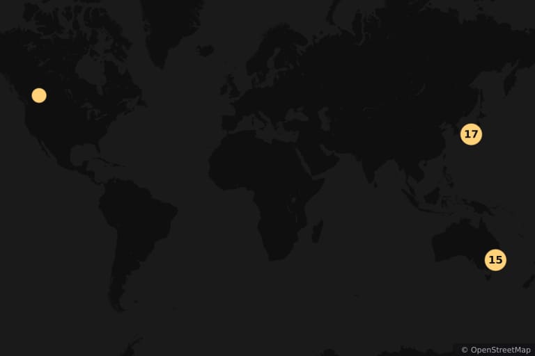 Kaart van de filmlocaties van The Wolverine (2013)