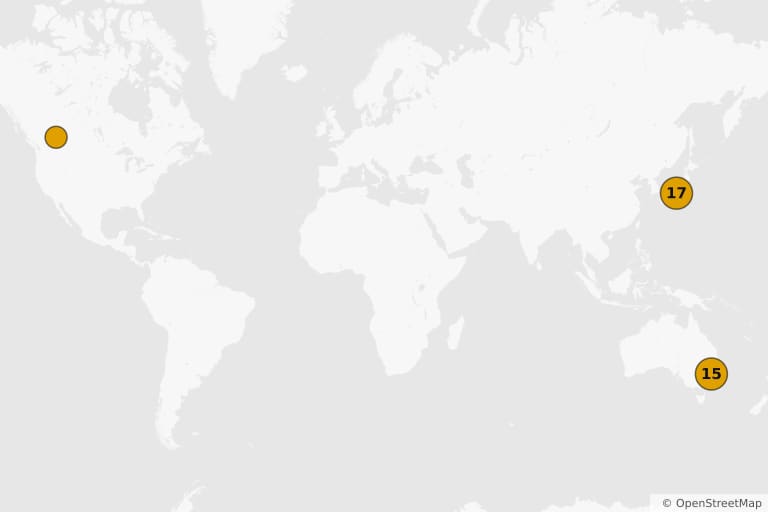 Kaart van de filmlocaties van The Wolverine (2013)