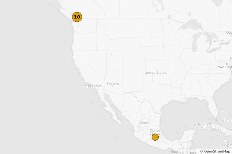 Map of the filming locations of TRON: Ares (2025)