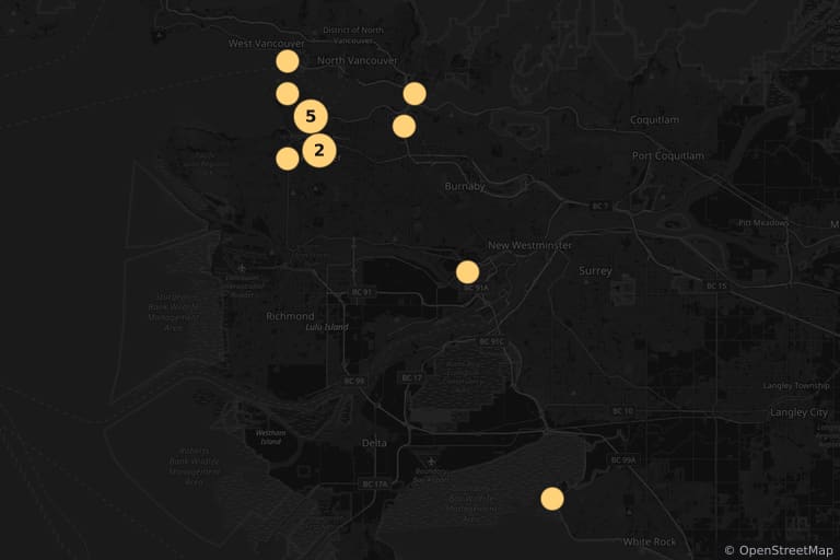 Mappa dei luoghi delle riprese di TRON: Legacy (2010)
