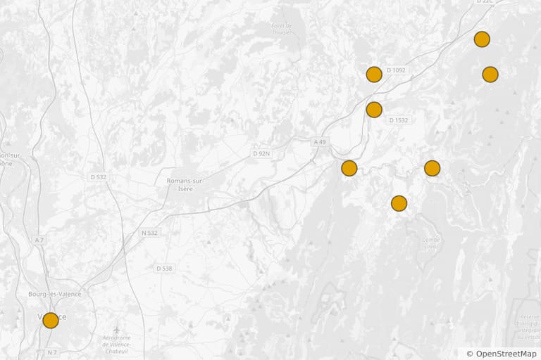 Mapa de los lugares de rodaje de Un p'tit truc en plus (2024)